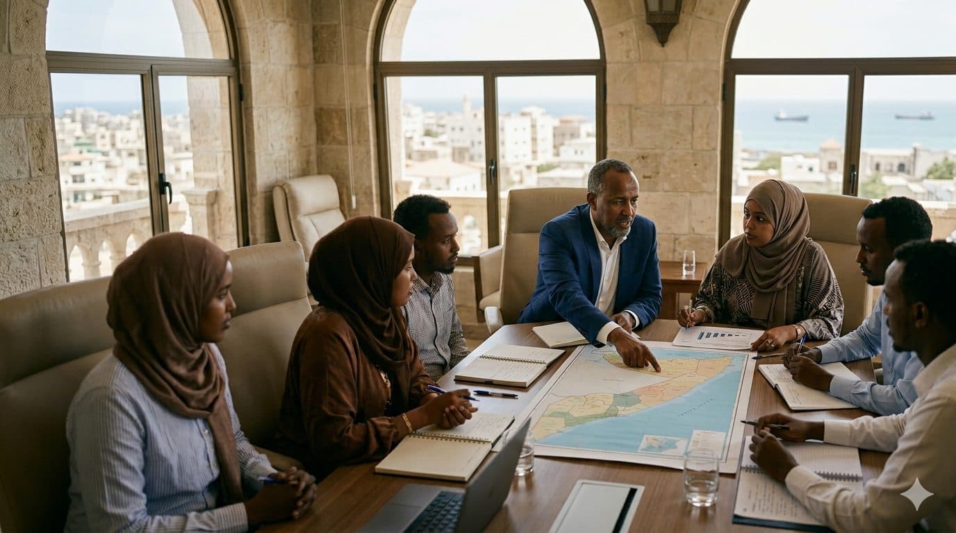 KIGS team in strategic session, Mogadishu